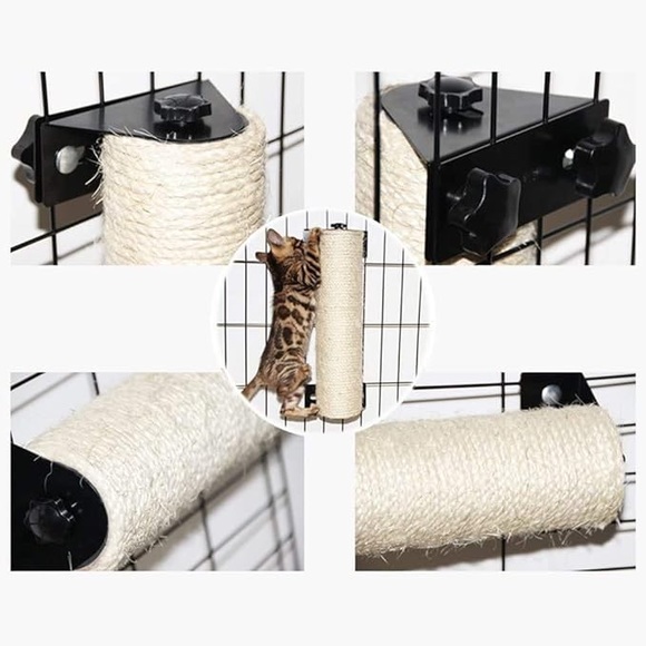 4/$20 NWT 😻 Sisal Cat Scratch Post for Cages - Picture 3 of 4